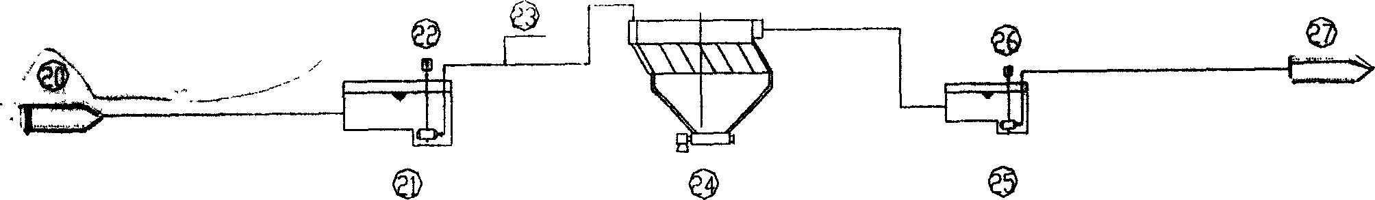 Technique for feeding water to boiler of reclaiming heat from treating sewage of thick oil