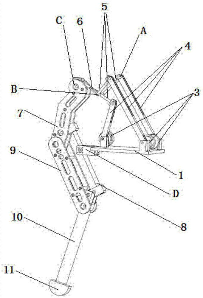 Parallel Hexapod Walking Robot Driven by Rotation