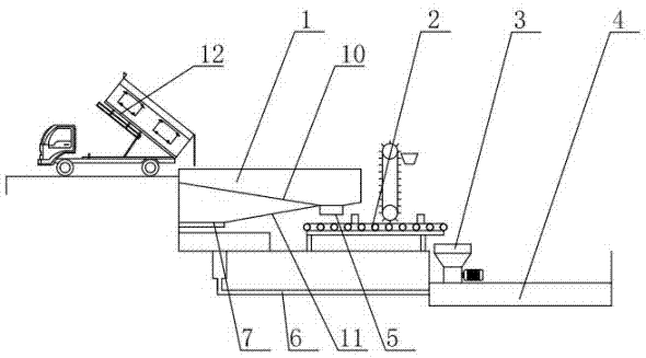 Kitchen waste collecting and separating device