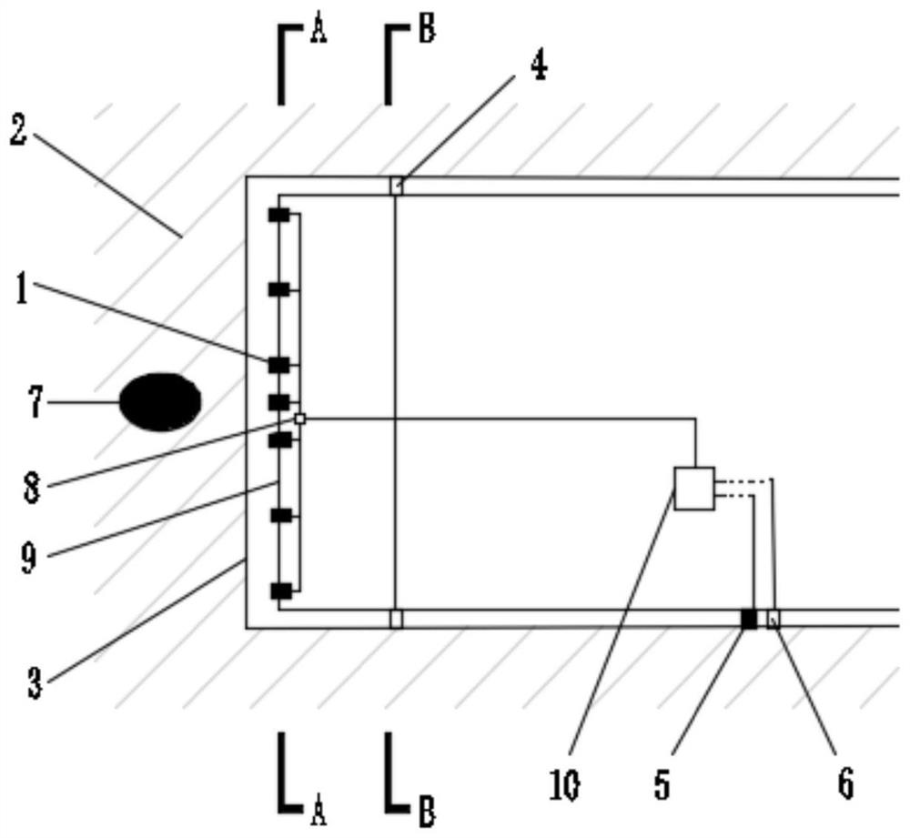 Multi-electrode focusing tbm advanced detection system and method based on bolt drilling