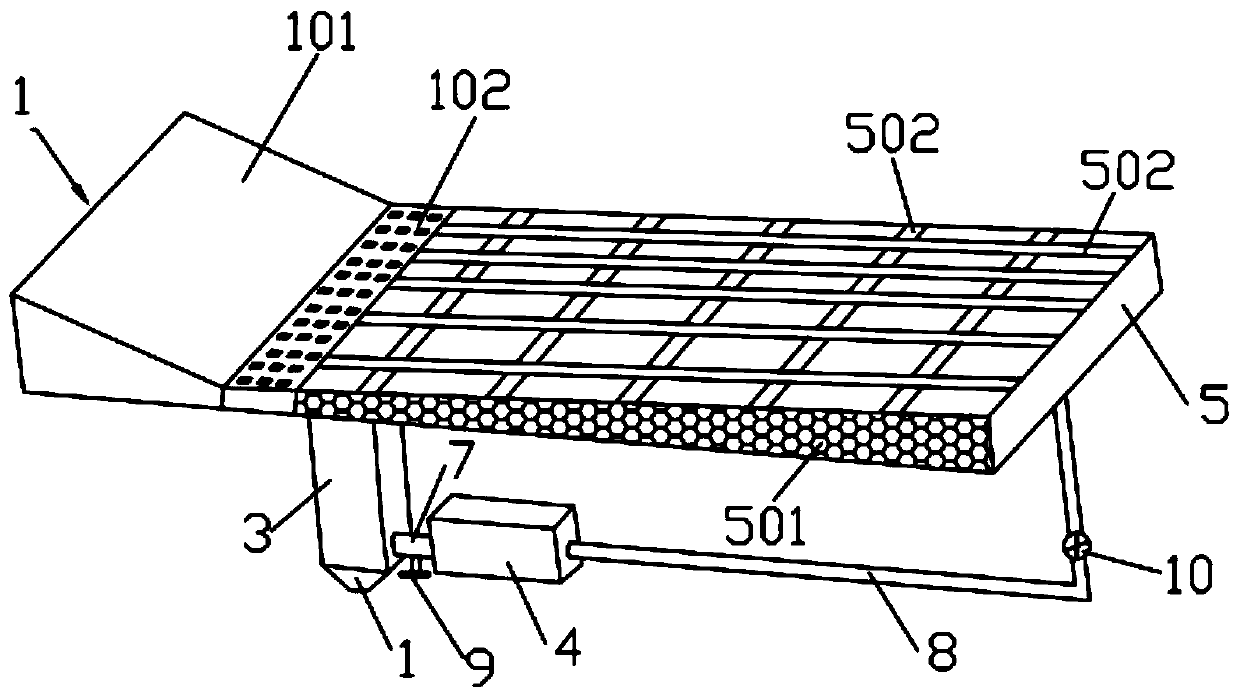 Agricultural recharging device utilizing rainfall flood resources