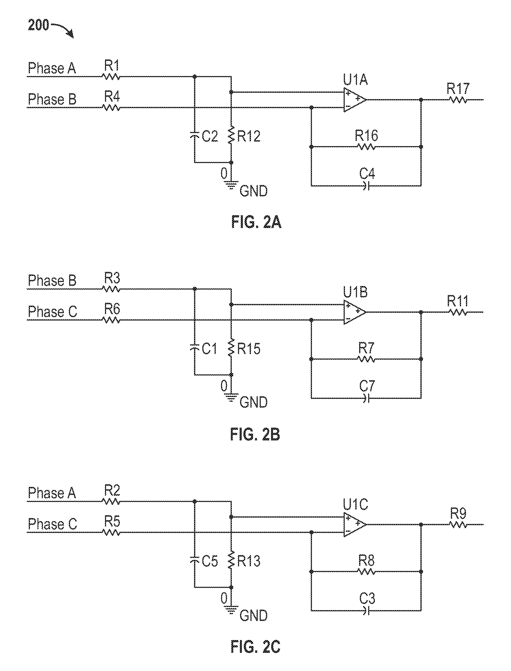 Frequency phase detection three phase system