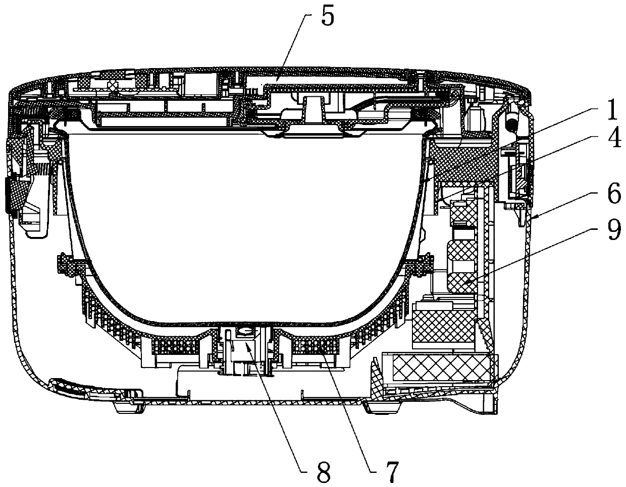 Composite coating pot, surface treatment method of pot, and electromagnetic heating appliance