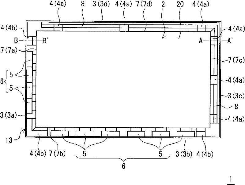 Edge-light-type illuminating device, liquid crystal display device, and television receiver