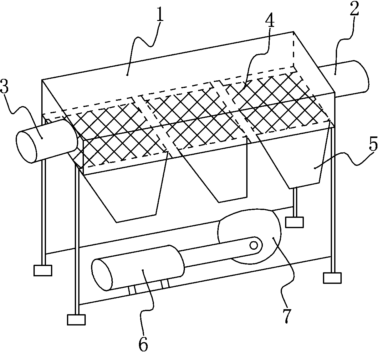 Powder sieve with automatic controlled mesh number