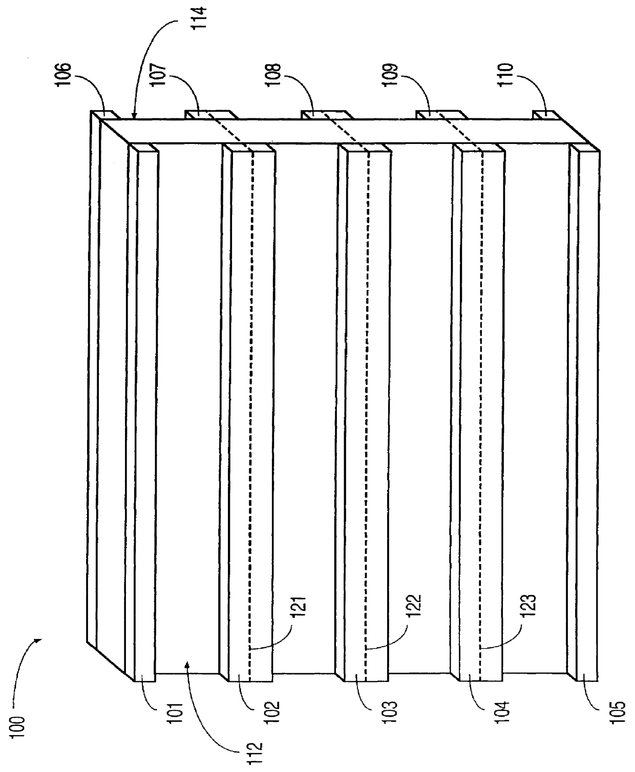 Flat panel display typically having transition metal oxide in ceramic core or/and resistive skin of spacer