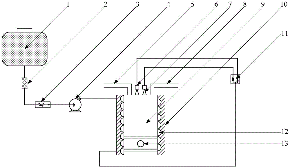 Chemical heat regeneration type diesel engine