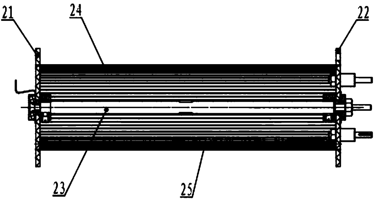 An anti-pollution high-concentration tritium gas monitoring ionization chamber