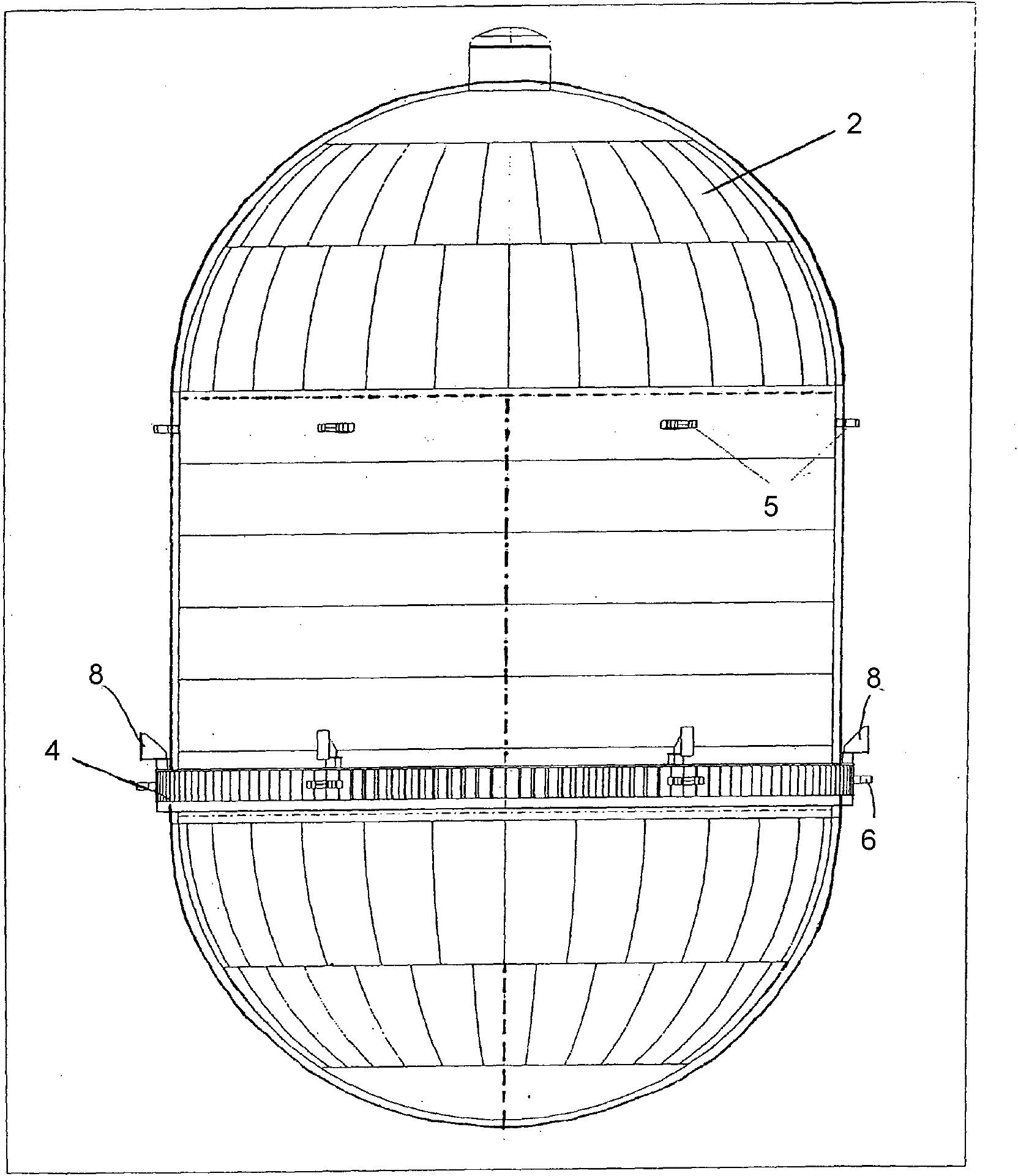 Device for supporting container for cryogenic media