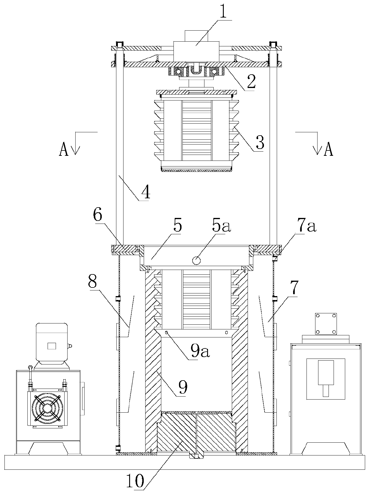 A warm isostatic press