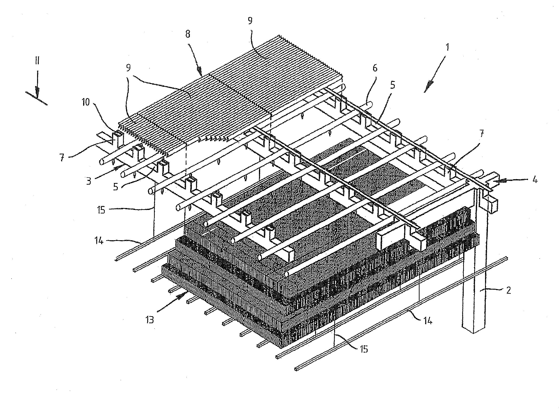 Arrangement for recooling cooling water