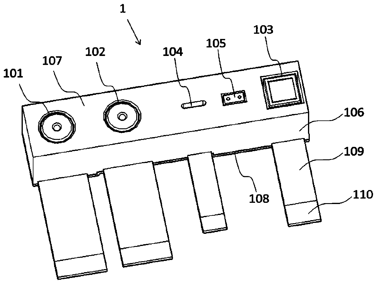 Laser safety control device and method