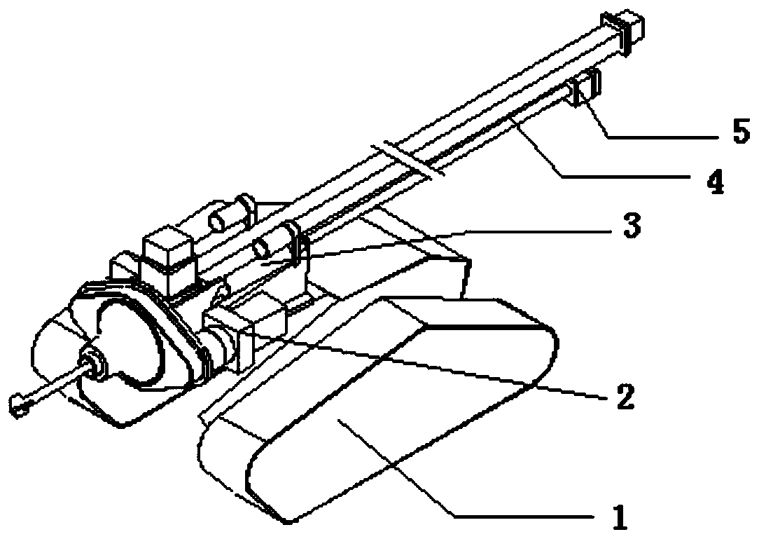 A coal pile temperature measuring robot