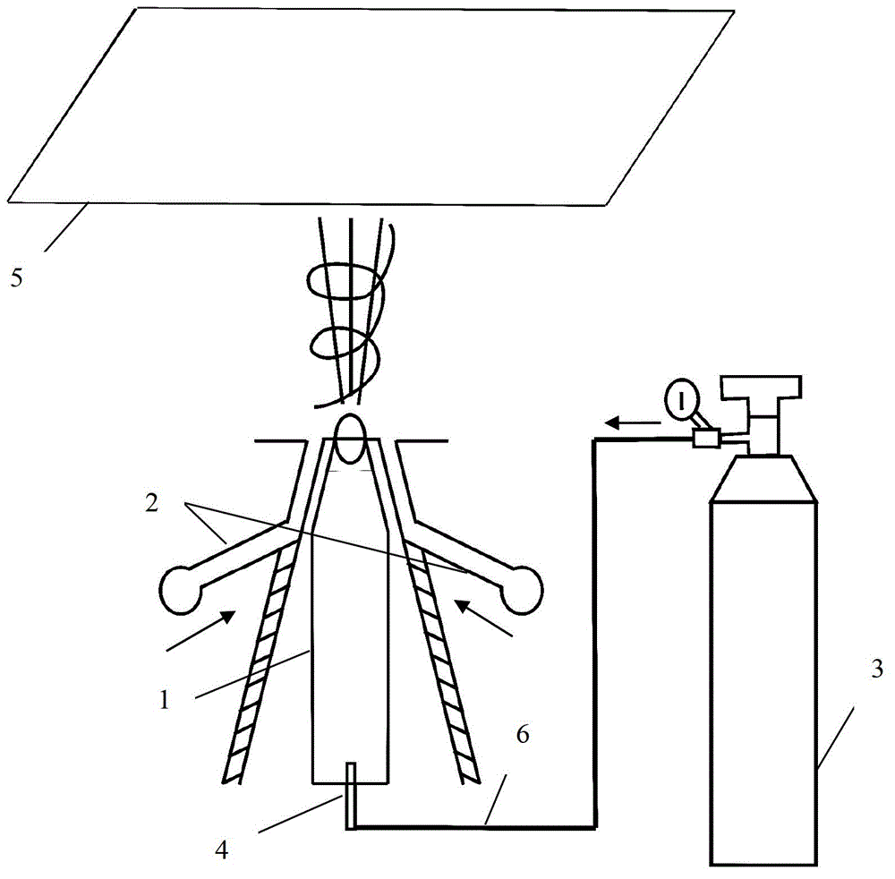 Vortex type bubble spinning device