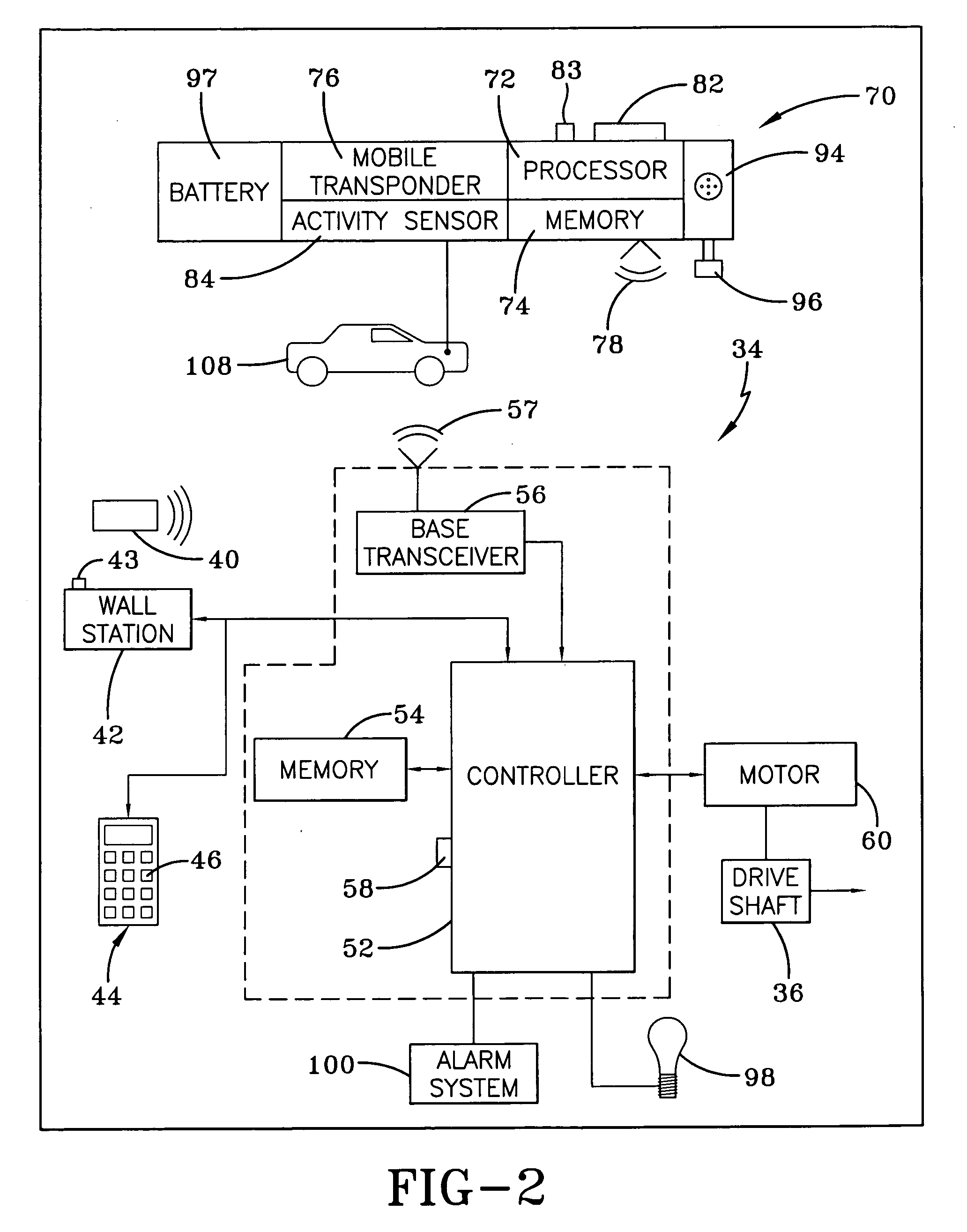 System and methods for automatically moving access barriers initiated by mobile transmitter devices