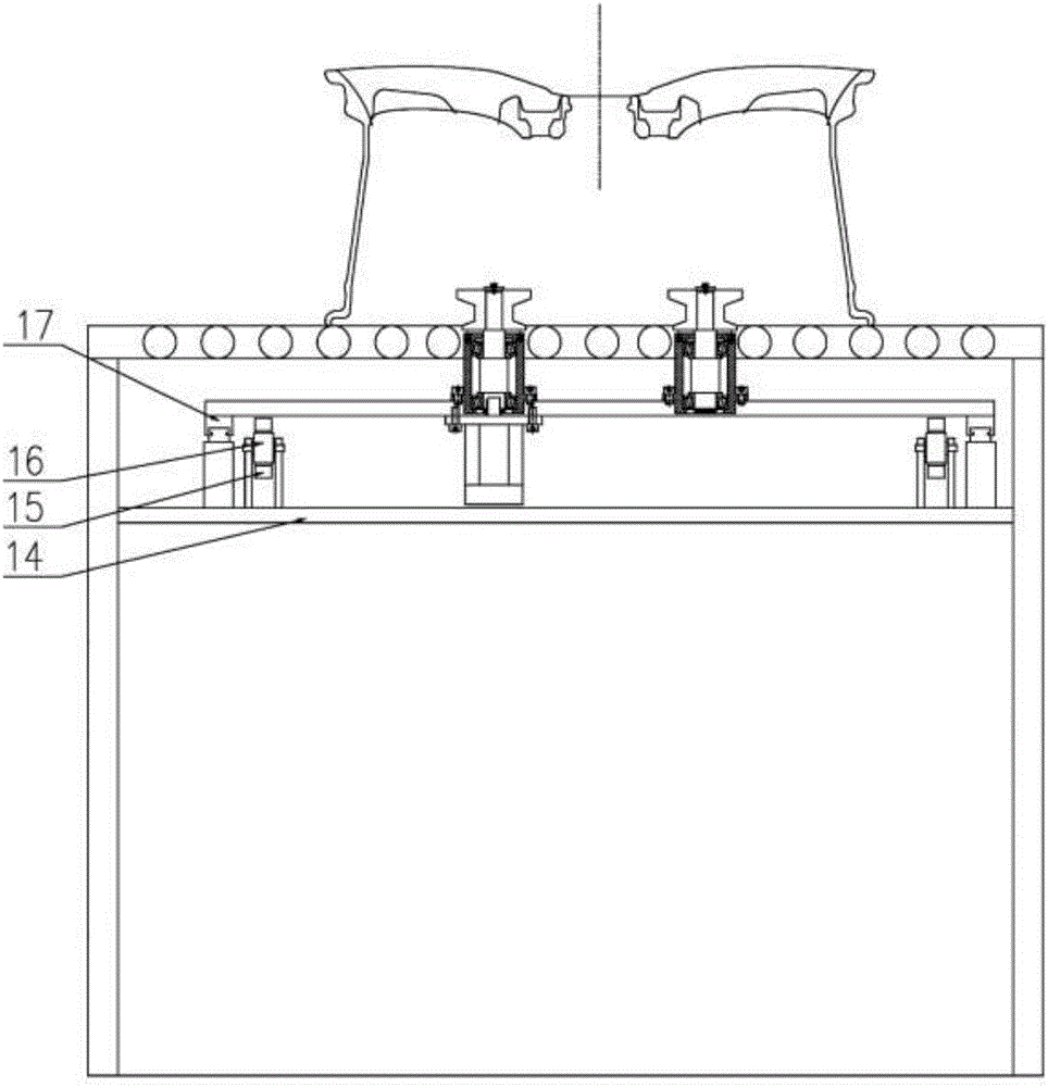 Device for removing hub rim burrs