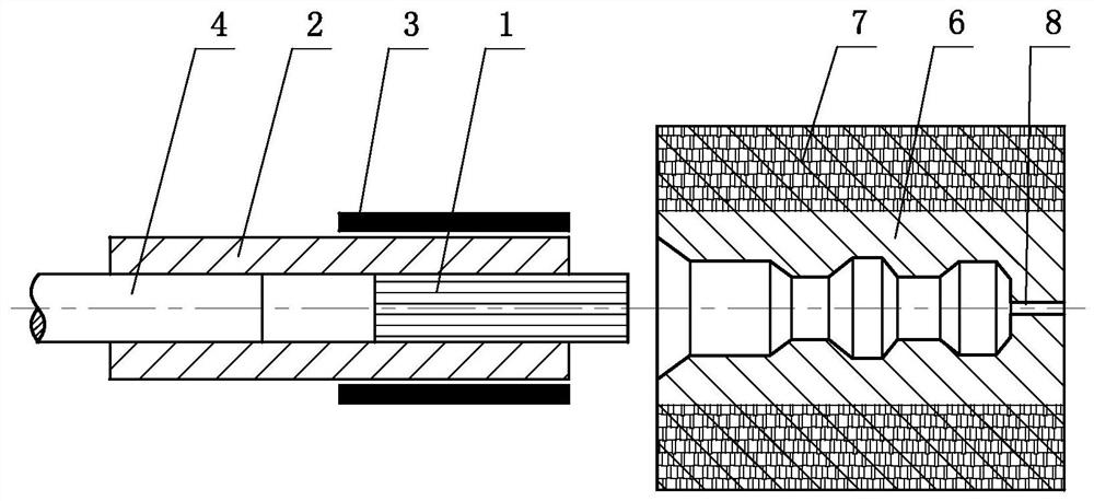 Method for manufacturing PEEK bone fixation part containing carbon fiber filaments through heat flow die casting