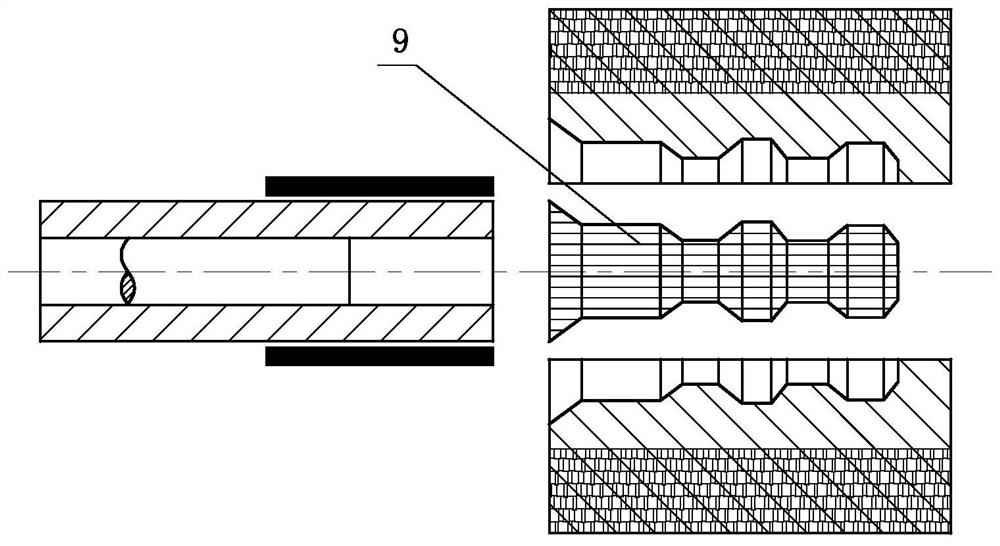 Method for manufacturing PEEK bone fixation part containing carbon fiber filaments through heat flow die casting