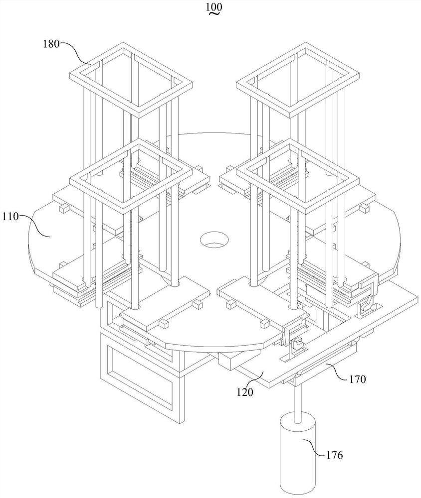 A material distribution and pressing device for multi-material boxes