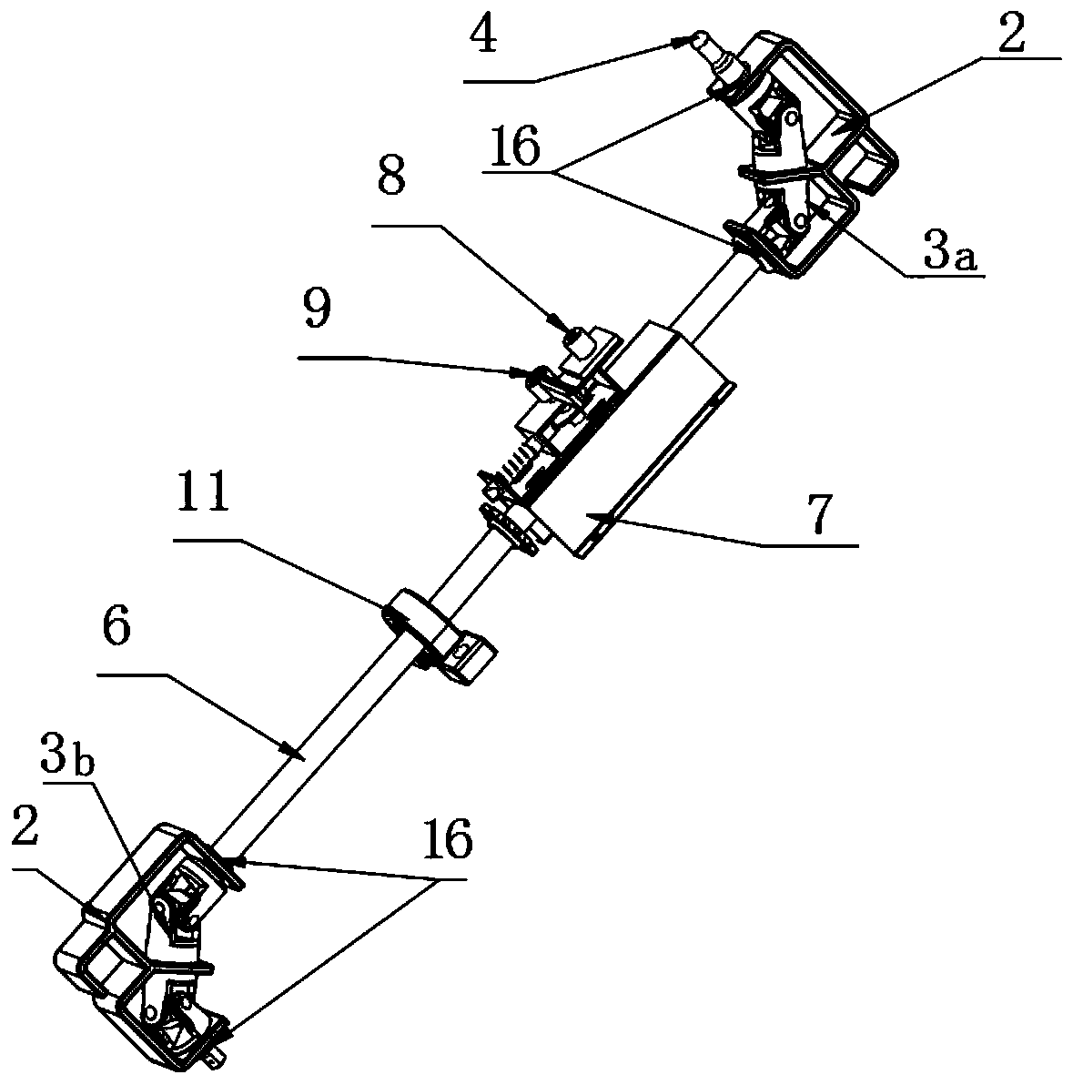 Direct type high-efficiency low-loss transmission assembly