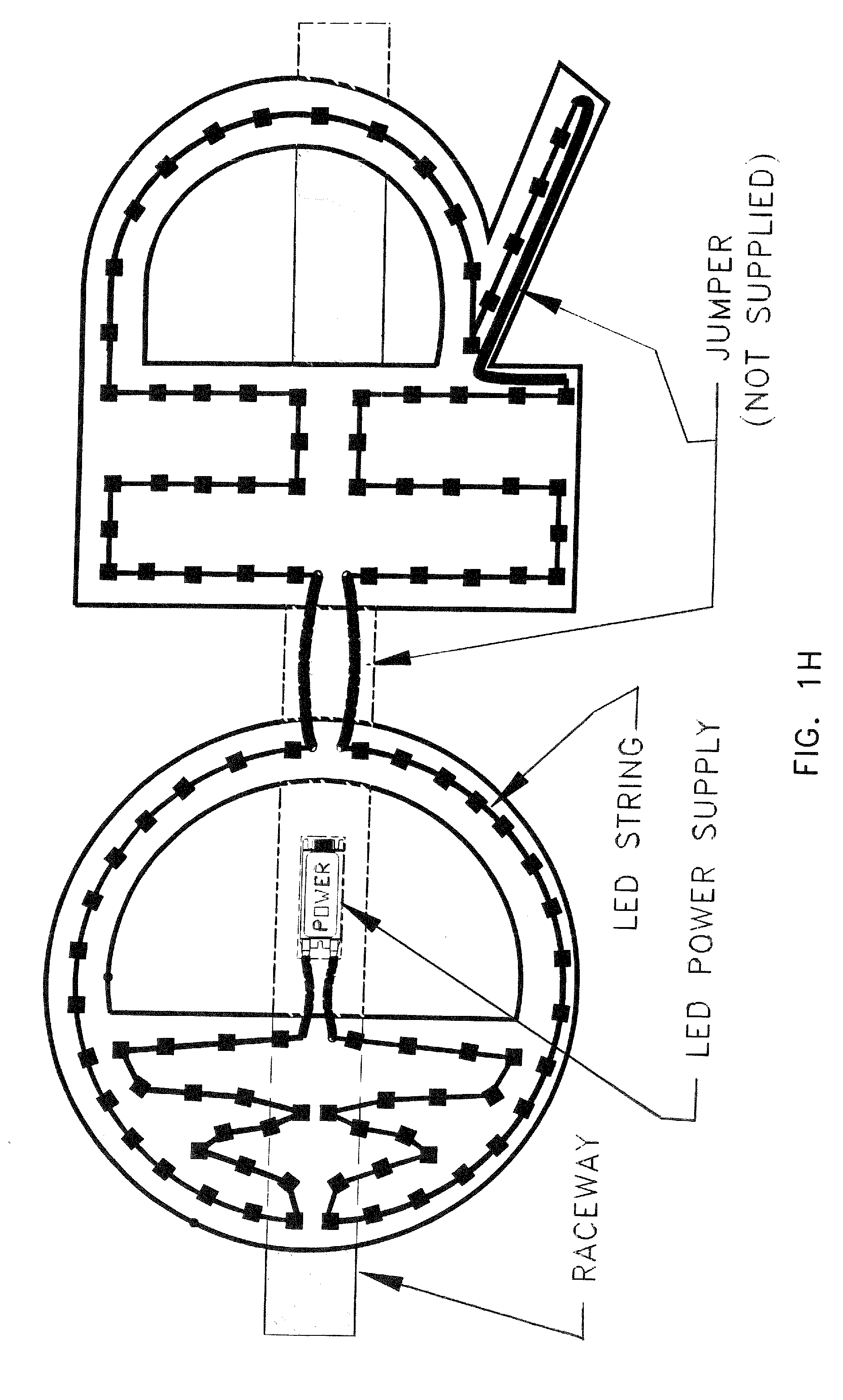 LED module for sign channel letters and driving circuit