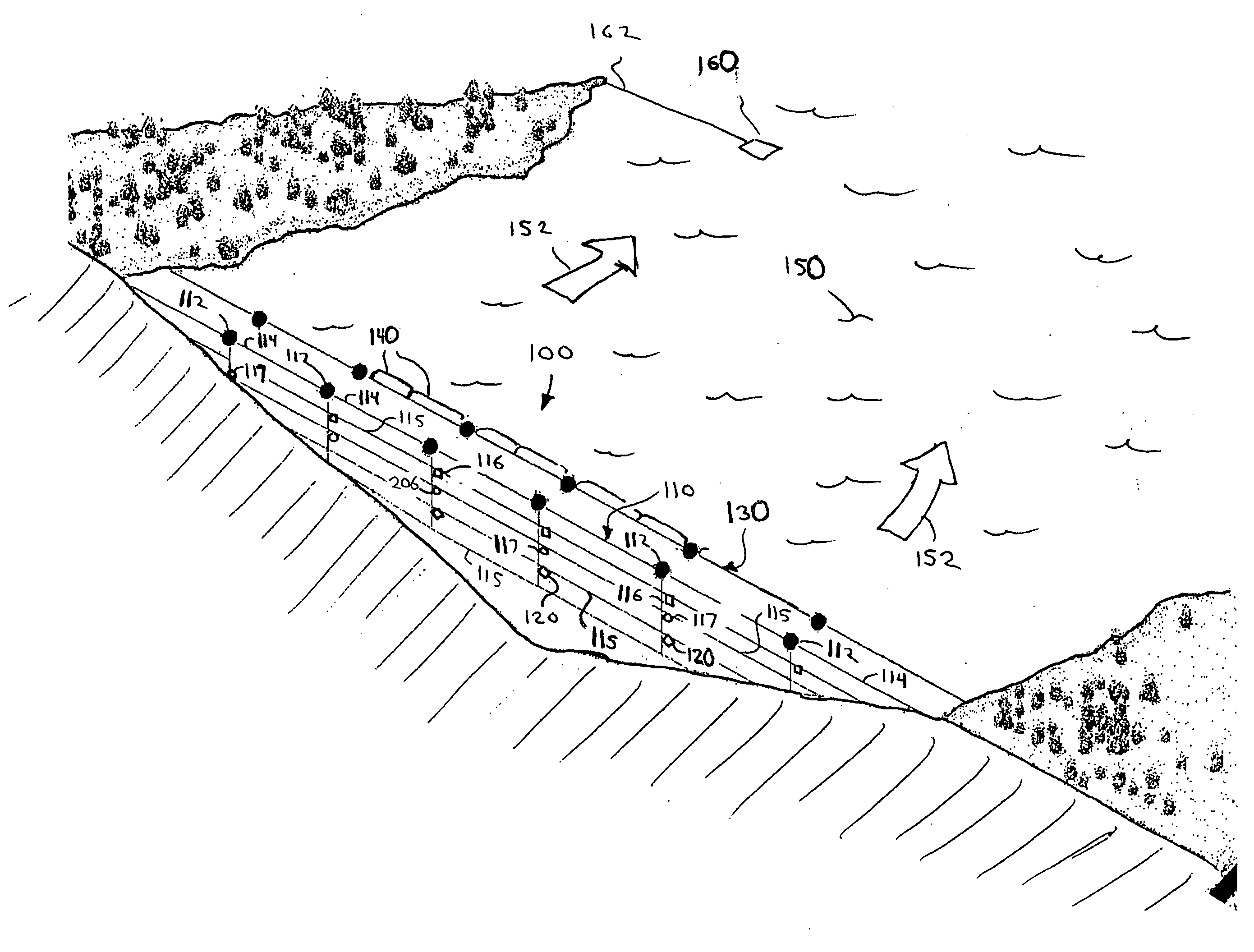 Distributed sensor array for fluid contaminant monitoring