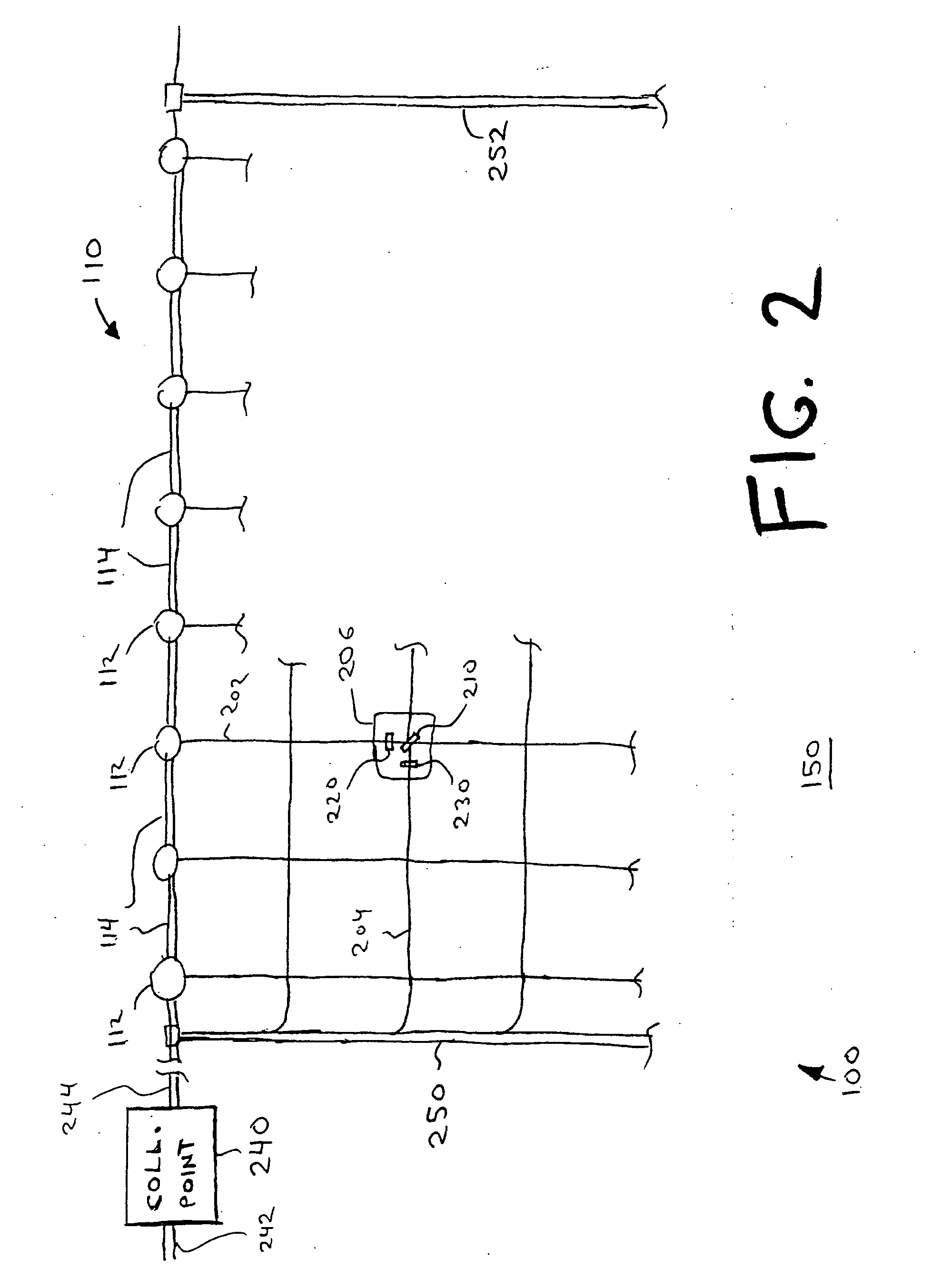 Distributed sensor array for fluid contaminant monitoring