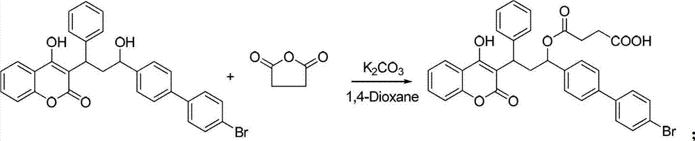 Method for preparing anti-coagulation raticide bromadiolone half antigen and complete antigen