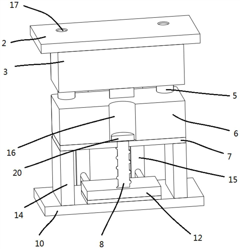 Automatic die retreating type explosive pressing die