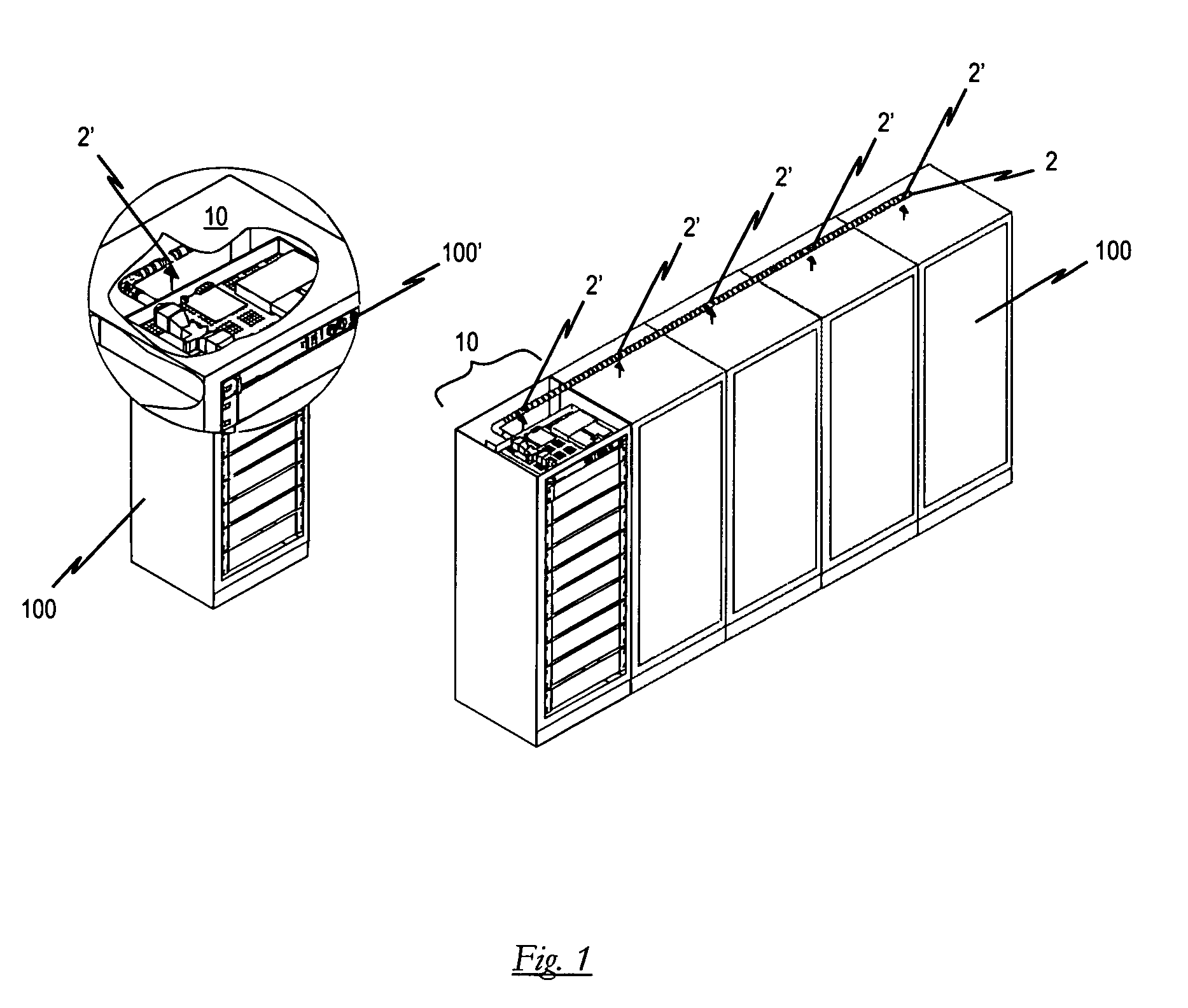 Apparatus for fire detection in an electrical equipment rack