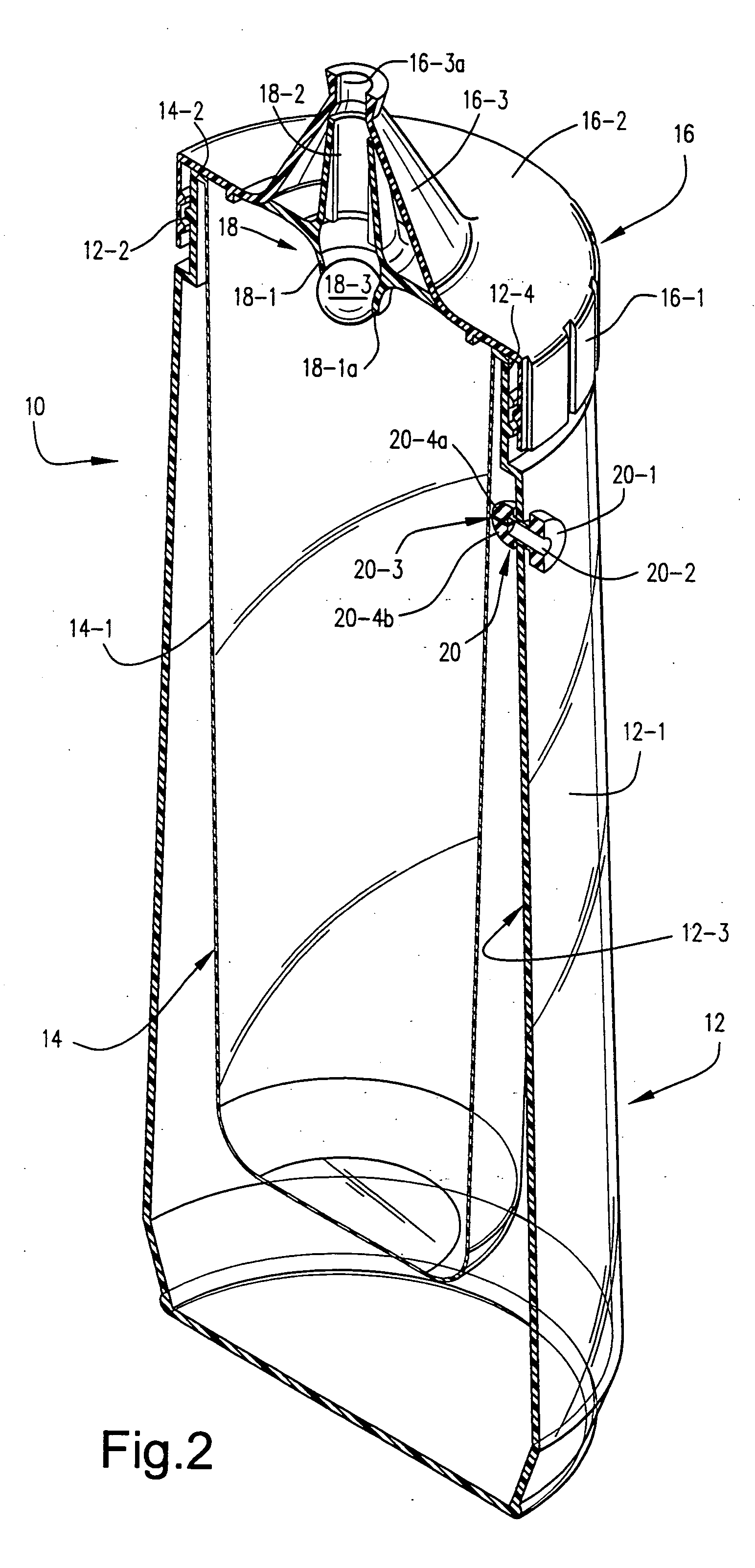 Containers and methods for the on-demand dispensing of flowable materials