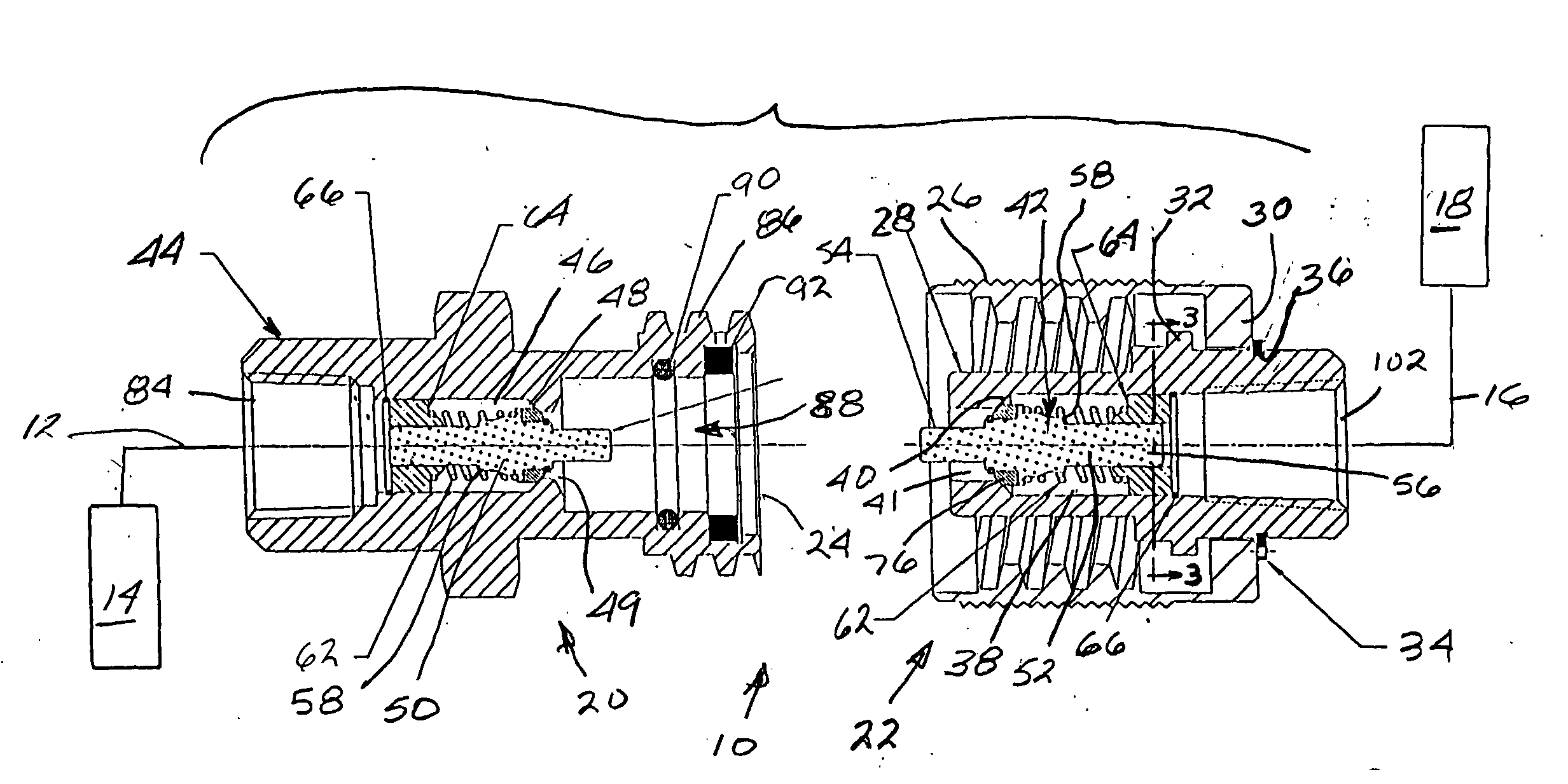 Pressurized gas coupling