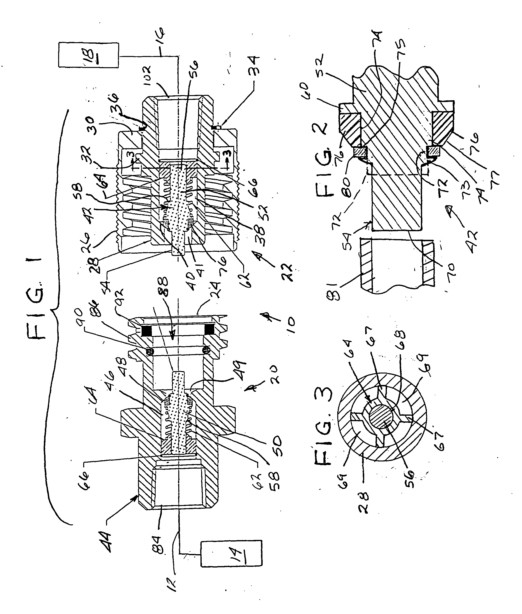 Pressurized gas coupling