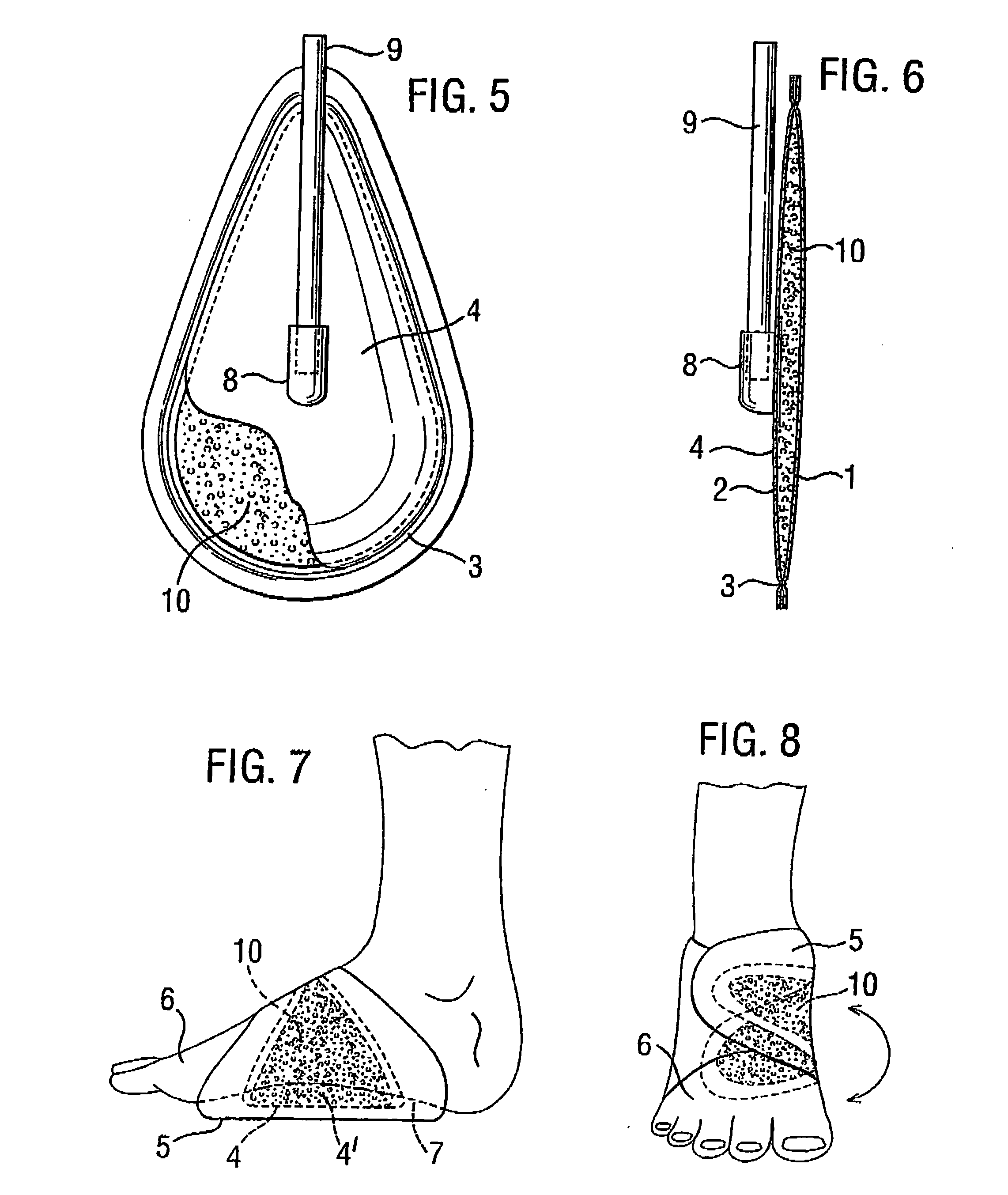 Inflatable device for use in impulse therapy