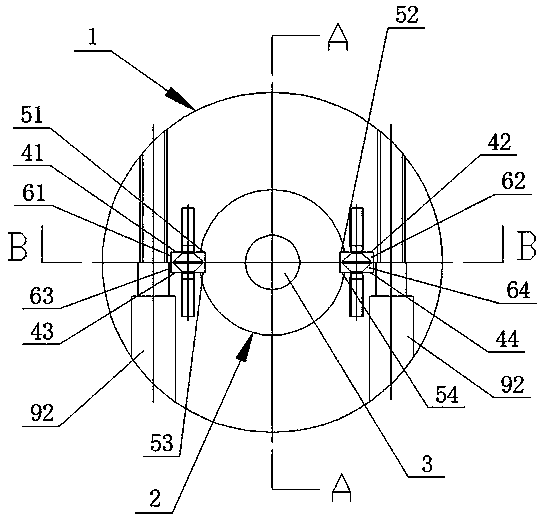 Opening-closing-type profile drawing mould