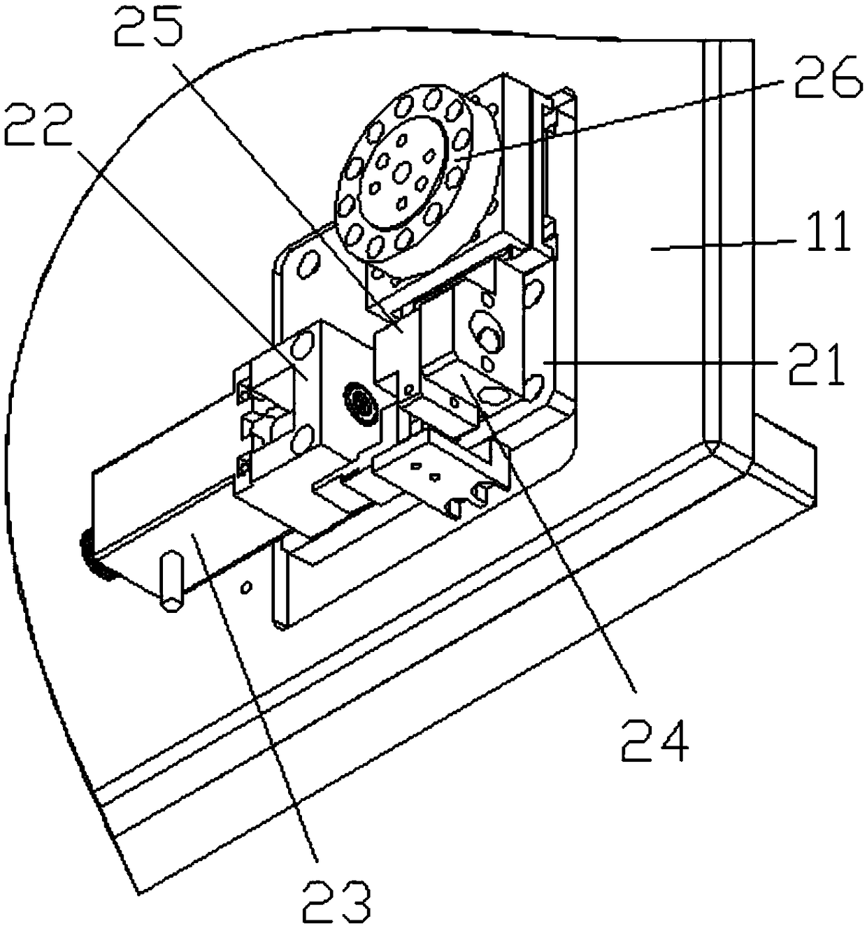 A novel anti-welding double-sided LED exposure machine