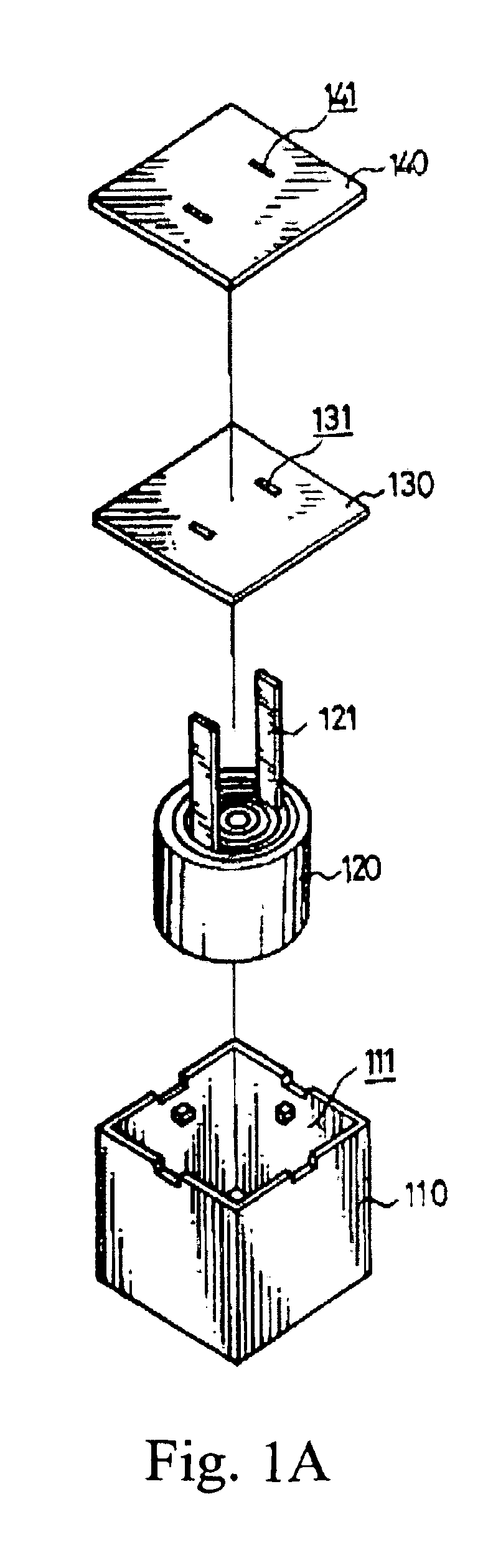 Structure of chip type electrolytic capacitor