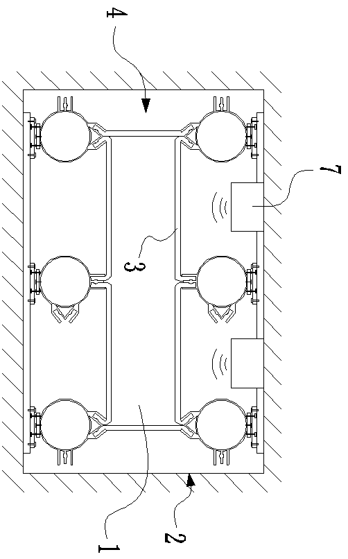 A ring screen system for creating surround sound effect in cinema projection hall