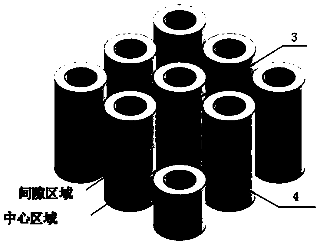 Rod bundle channel local area gas-liquid two-phase annular flow liquid film thickness instantaneous conductivity measurement system