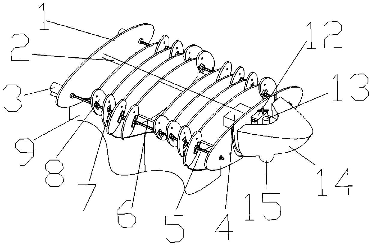 Bionic amphibious propeller