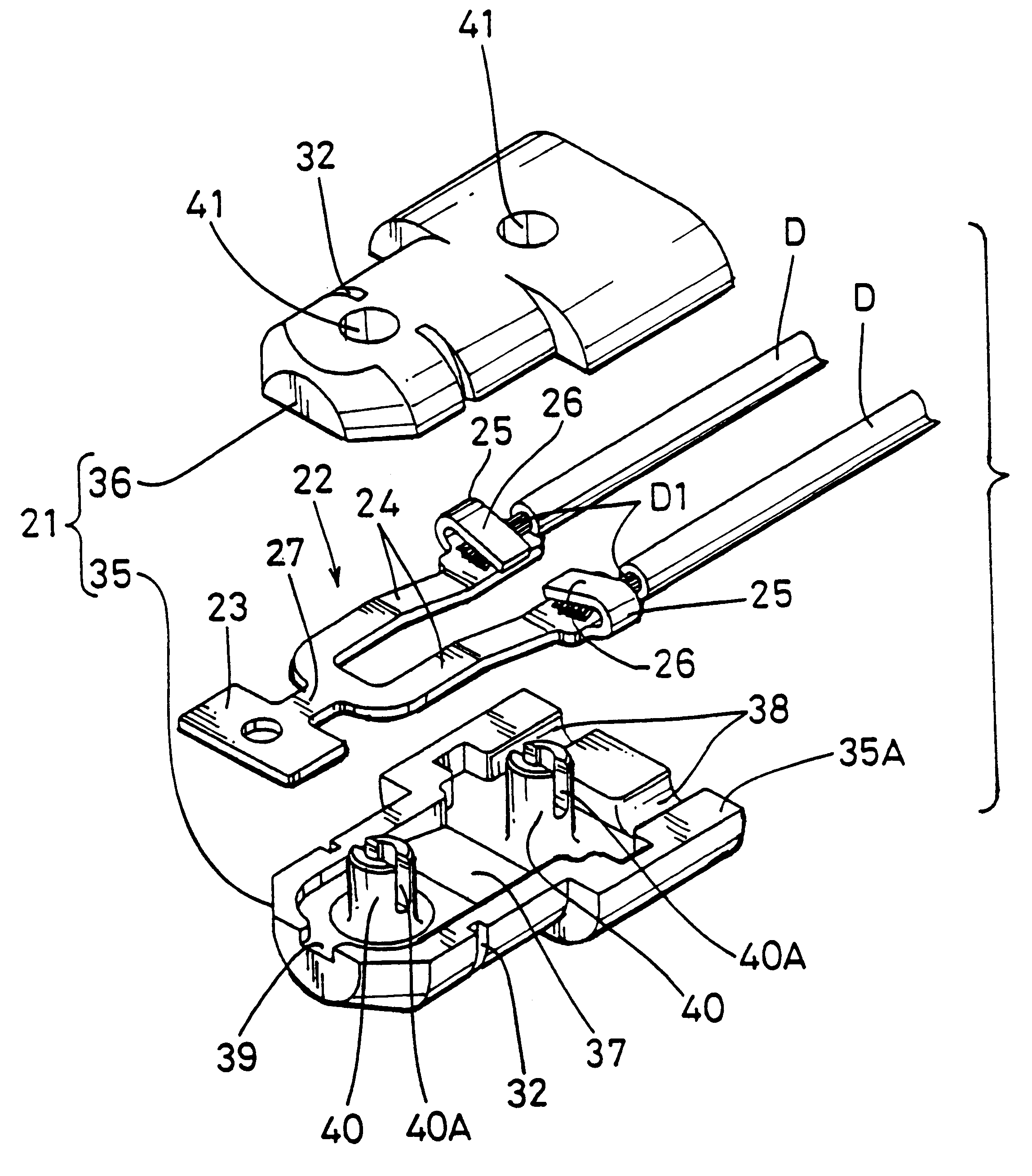 Abrasion detecting probe for a brake pad