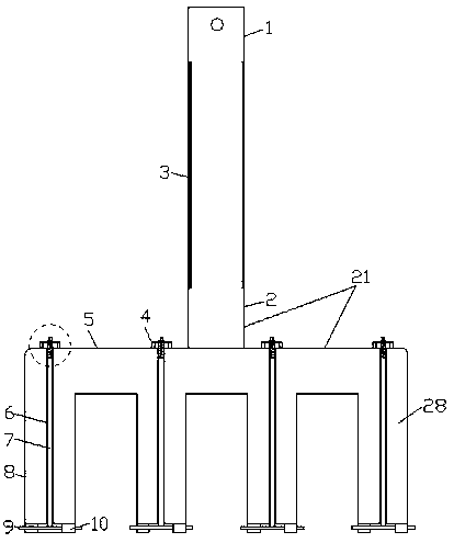 Production method and structure of aluminum electrolysis continuous prebaked anode