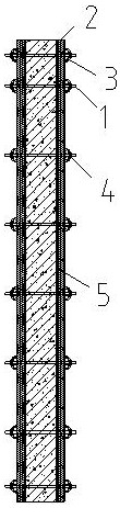 Improved shear wall formwork reinforcing method