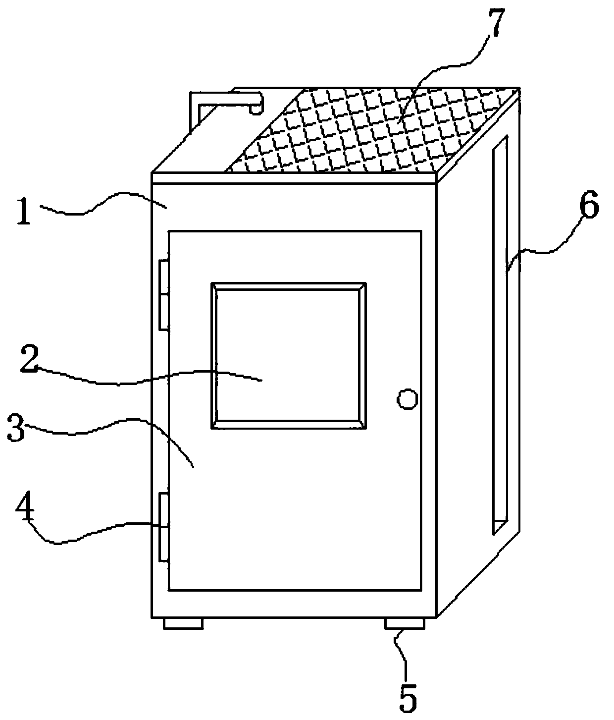 Novel box-type substation heat dissipation device with self-contained power supply