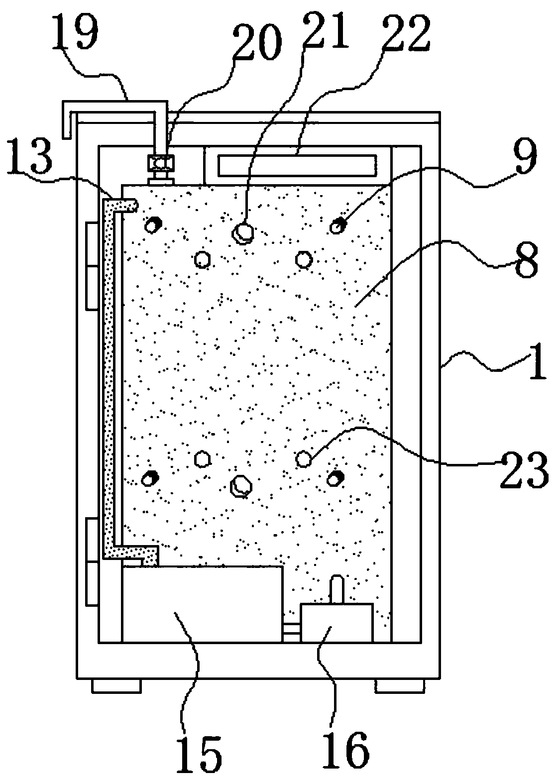 Novel box-type substation heat dissipation device with self-contained power supply