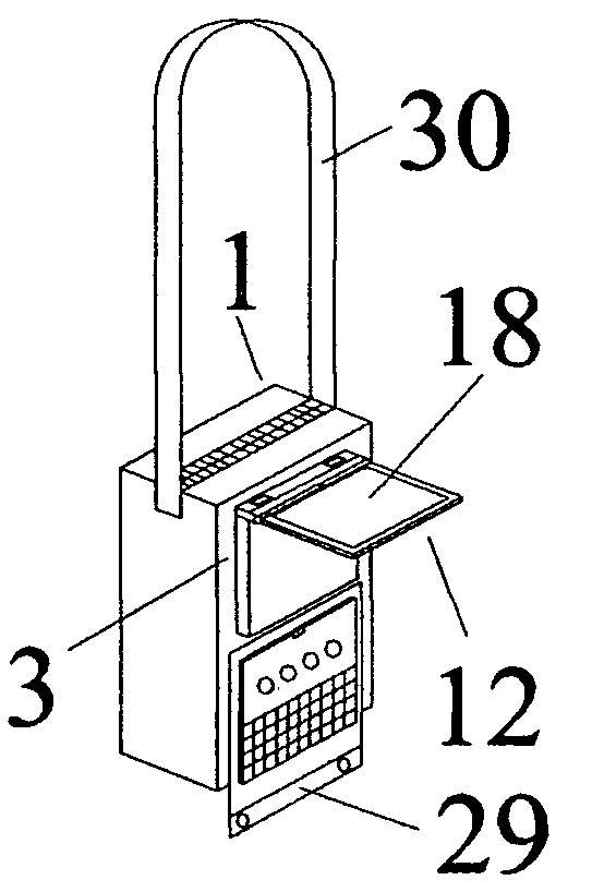 Bag Computer with interior access coupling