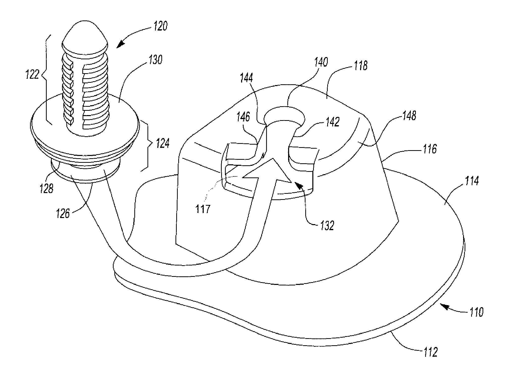 Trim panel having a clip retention feature