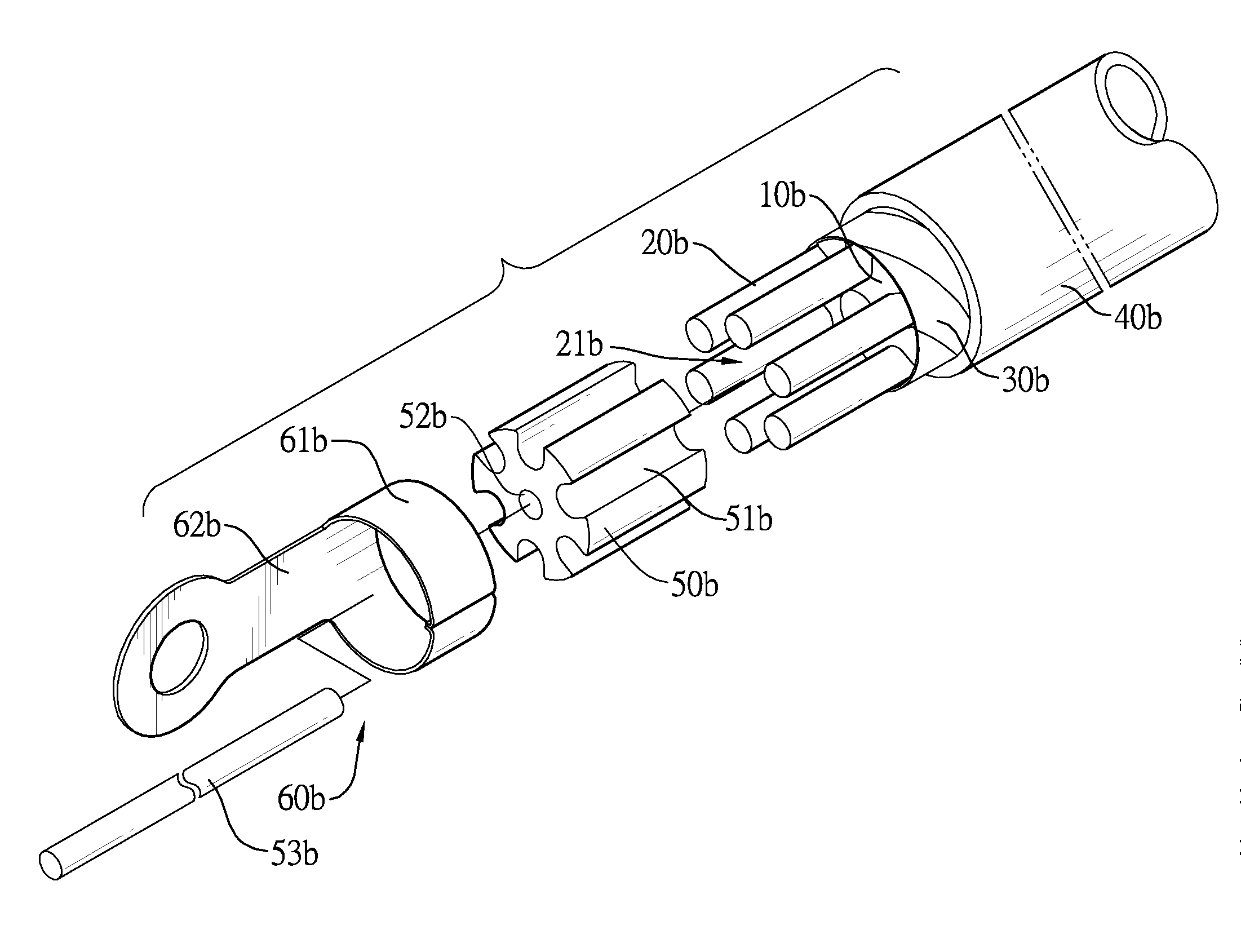 Parallel structure high conductibility cable with conductor keeper