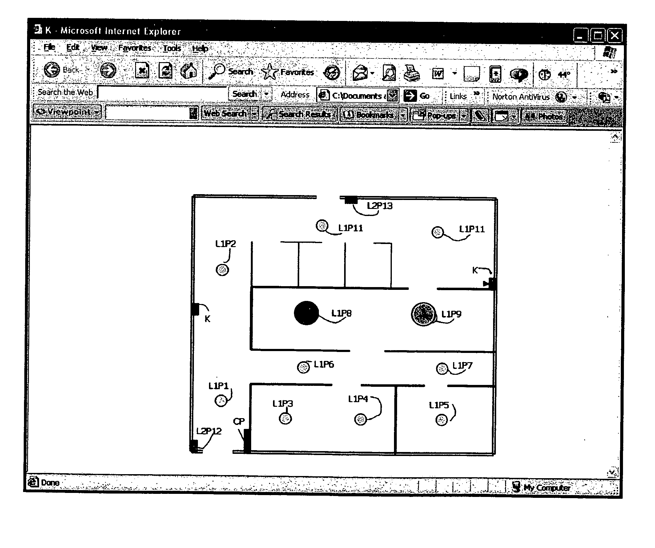 Communication system for a fire alarm or security system