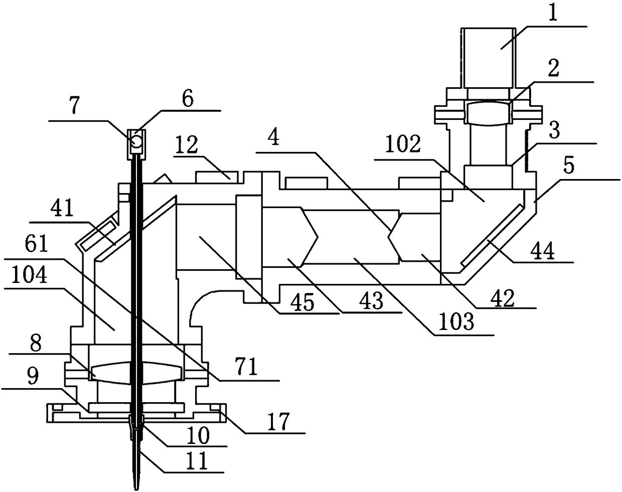 Coaxial wire-feeding cladding head for laser metal printing